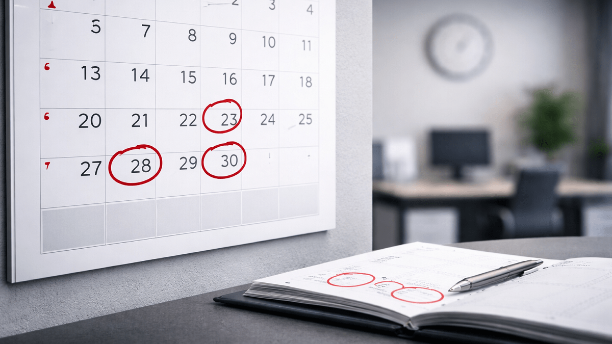 Calendario festivos laborales