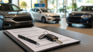 Contrato de compraventa en un concesionario de vehículos de ocasión
