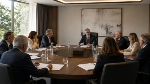 El órgano de administración que dirige y representa a una sociedad.